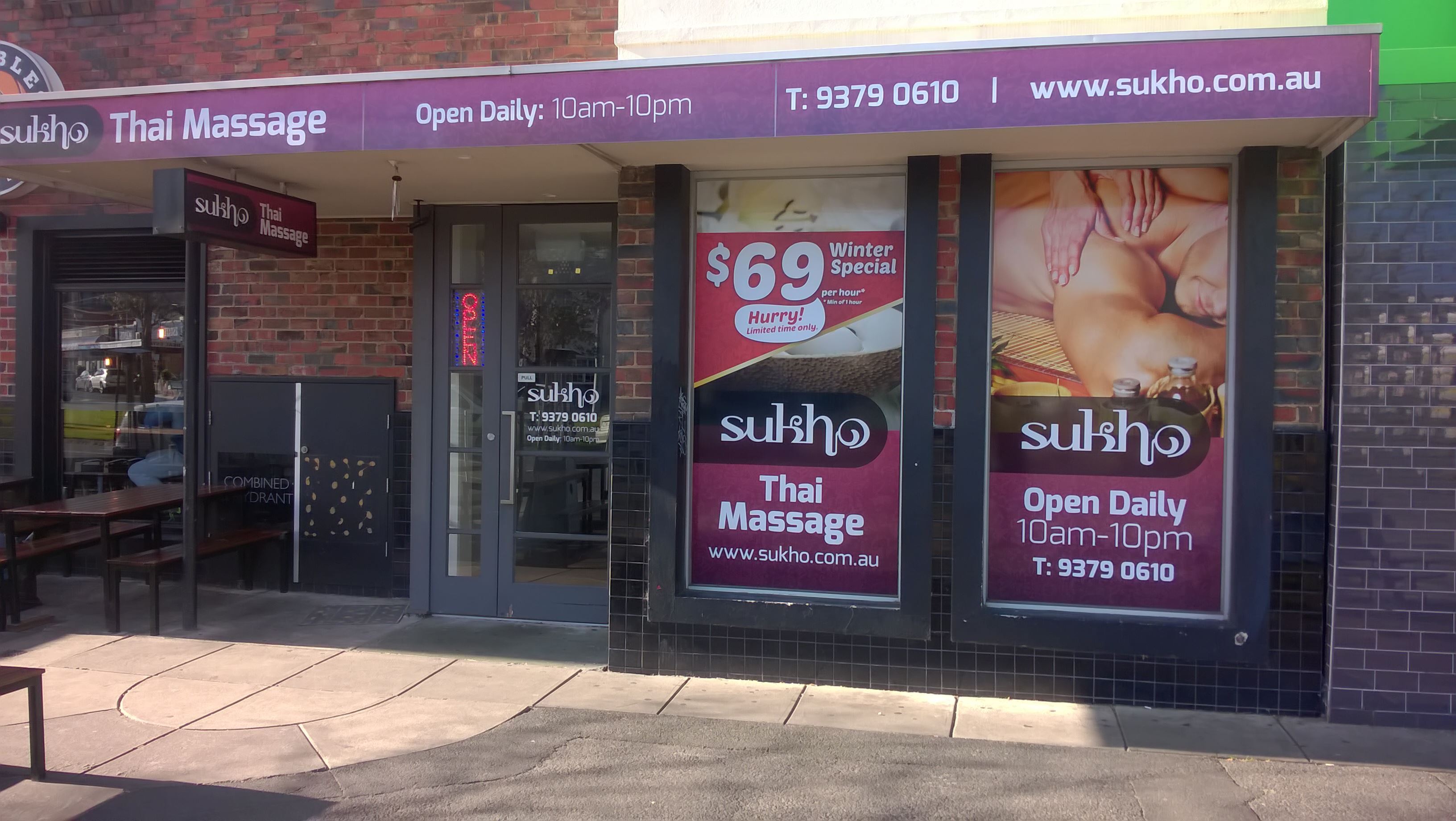 sukho thai massage price